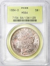 1884-O $1 Morgan Silver Dollar Coin PCGS MS64 Old Green Holder