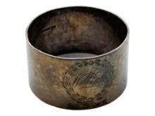 Sterling Silver Napkin Ring - Engraved "William" - Stamped Birks