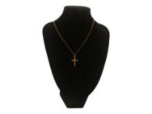 10K Gold Fill Cross Necklace