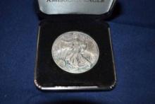 2000 American Silver Eagle "toned", 1 Oz Silver