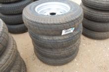 225/75R15 TIRES AND WHEELS 4 COUNT