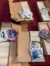 Thousands of collectible baseball cards
