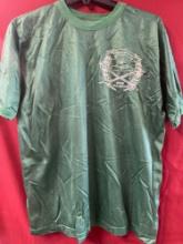 New no tags, embroidered "Support Battalion MCRD San Diego , large, green Jerseys. 50 pieces