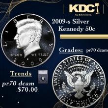 Proof 2009-s Silver Kennedy Half Dollar 50c Graded pr70 dcam By SEGS