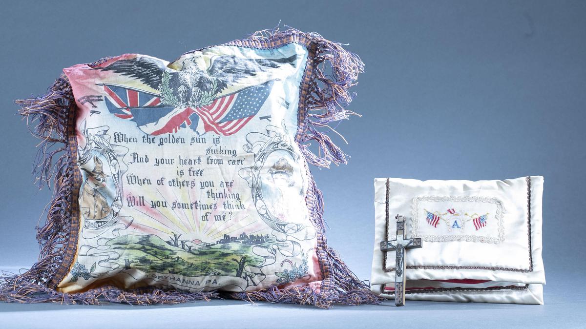 WW1 Sweetheart pillow case and hanky case