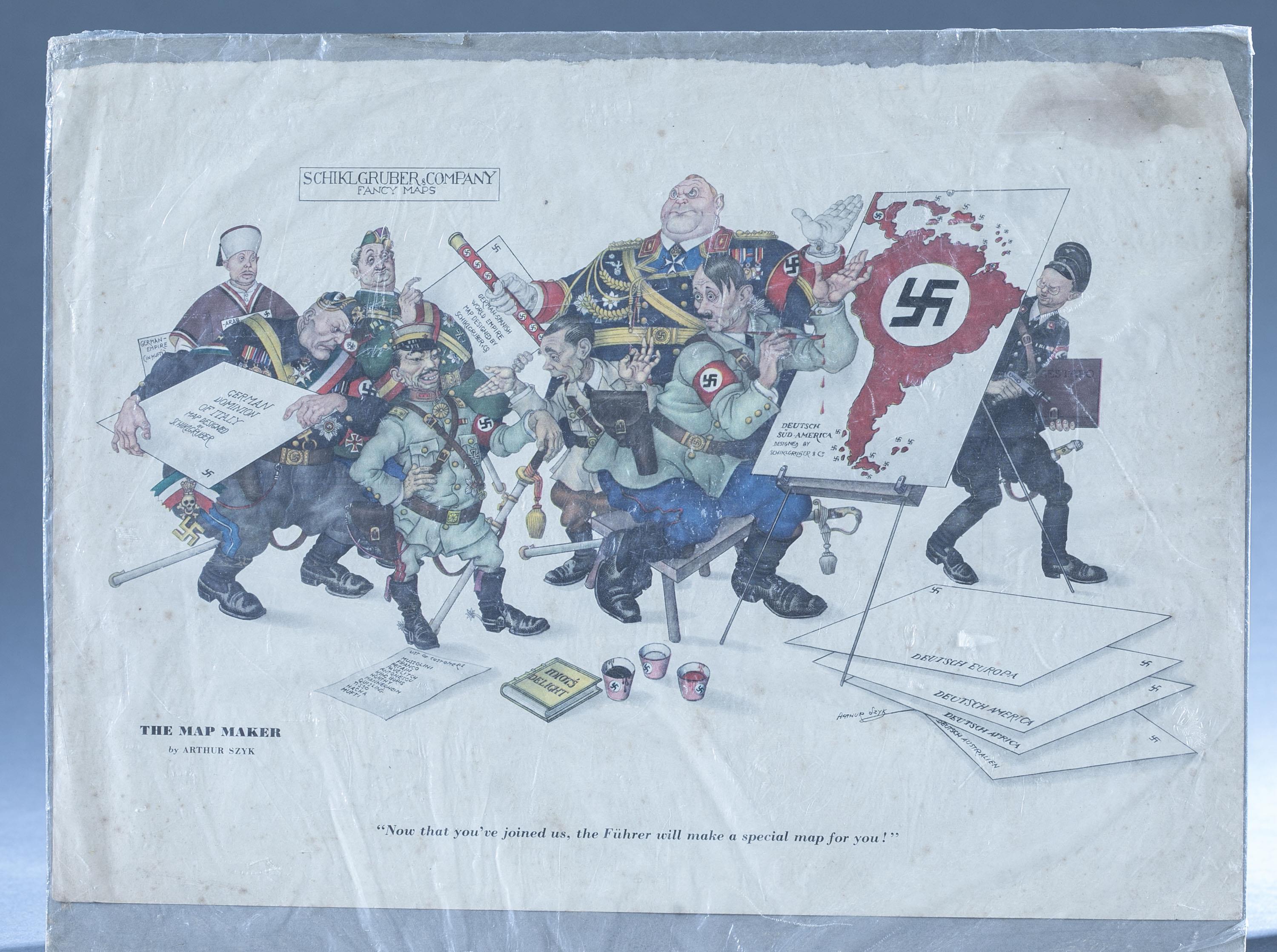 WWII Arthur Szyk "Esquire Magazine"  cartoons