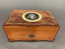 White House Commemorative cedar humidor
