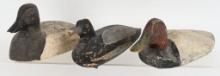 3- ANTIQUE CARVED DUCK DECOYS