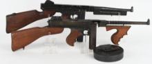 LOT OF 2: THOMPSON DUMMY GUNS AND DRUM