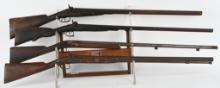 LOT OF 4: FOWLING PIECES AND SHOTGUNS