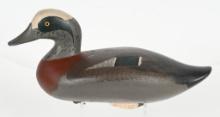 WIGEON DRAKE HAND CARVED WOODEN DECOY