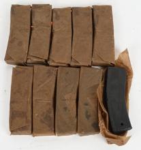 LOT OF 10 WRAPPED 30 ROUND M1 CARBINE MAGS