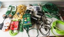 Outdoor Extension Cords and Outdoor Lights/Timers Lot