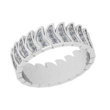 0.33 Ctw VS/SI1 Diamond Style Prong Set 14K White Gold Entity Band Ring ALL DIAMOND ARE LAB GROWN