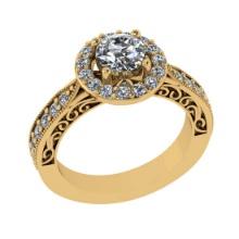 1.90 Ctw VS/SI1 Diamond14K Yellow Gold Engagement Ring (ALL DIAMOND ARE LAB GROWN)