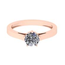 CERTIFIED 2.01 CTW D/VS1 ROUND (LAB GROWN Certified DIAMOND SOLITAIRE RING ) IN 14K YELLOW GOLD