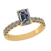 1.15 Ctw VS/SI1 Diamond Style Prong Set 14K Yellow Gold Wedding Style Ring ALL DIAMOND ARE LAB GROWN