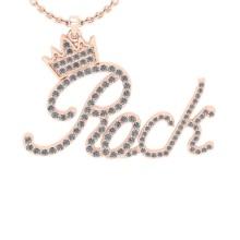 0.55 Ctw VS/SI1 Diamond 14K Rose Gold Necklace(ALL DIAMOND ARE LAB GROWN )