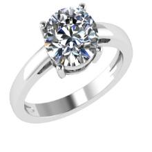 CERTIFIED 1.02 CTW E/VVS1 ROUND (LAB GROWN Certified DIAMOND SOLITAIRE RING ) IN 14K YELLOW GOLD
