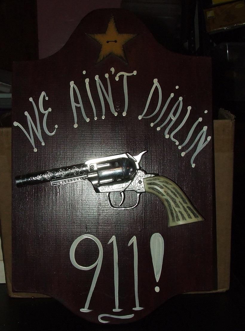 Gun Wall Plaque