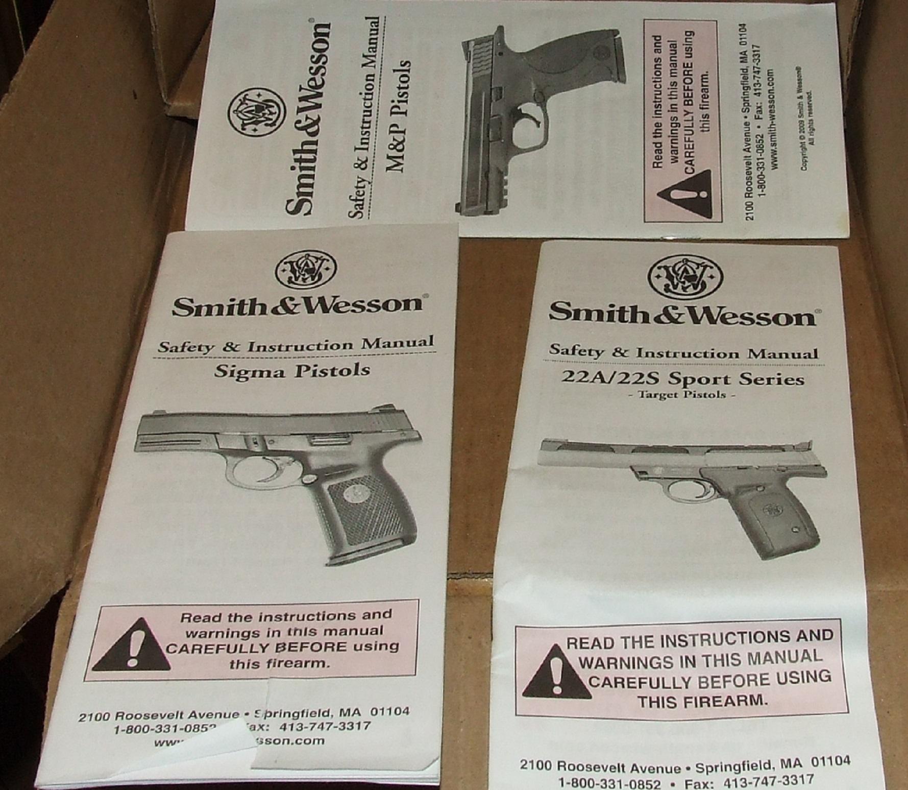 Group of S&W Manuals & Related Papers