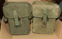 Two original US M14 Mag Pouches.