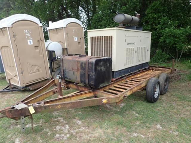 Generac Generator on Trailer, 110 kw, Single &amp;