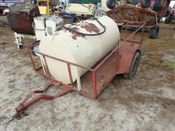 Fuel Tank with Pump on Trailer (No Title)