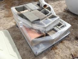 Pallet of Assorted Concrete Blocks