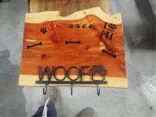 Woof Hook on Cedar Board