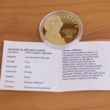 American Mint The Second Amendment Thomas Jefferson Coin