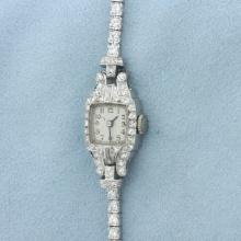 Ladies Concord Diamond Platinum Vintage Watch In Platinum