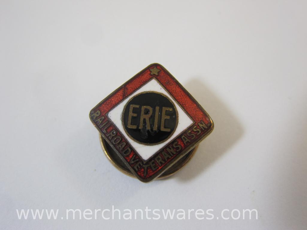 Vintage Erie Railroad Buttons and more