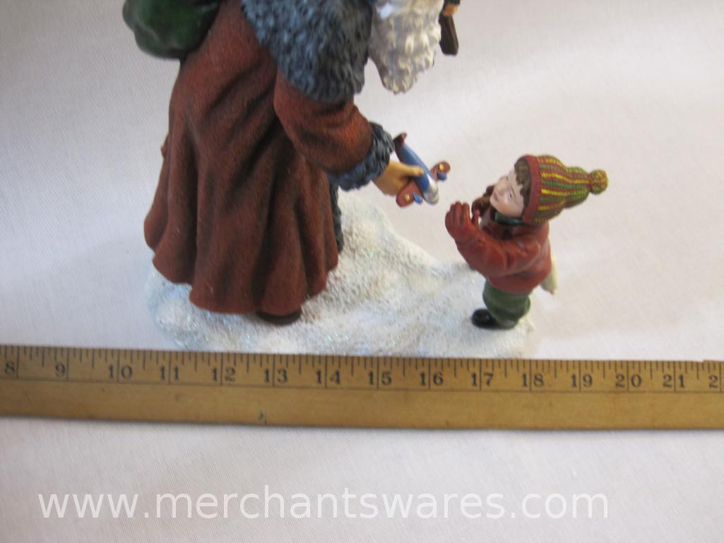 The Caring Santa Figure by Pipka in original box with COA, 6 lb 9 oz