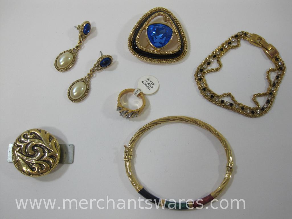 Gold Tone Jewelry including Bracelets, Earrings and More