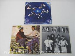 Three Vinyl Record Albums including Fleetwood Mac: Rumours, Journey: Frontiers and Captain &
