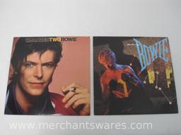 Two David Bowie Record Albums, Let's Dance and Changes Two Bowie, 1 lb
