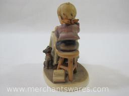 M. I. Hummel Little Bookkeeper 396 Figurine, 1955, W Goebel, W Germany, 9 oz