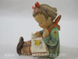 M. I. Hummel Book Worm No. 8 Figurine, Goebel W Germany, 7 oz