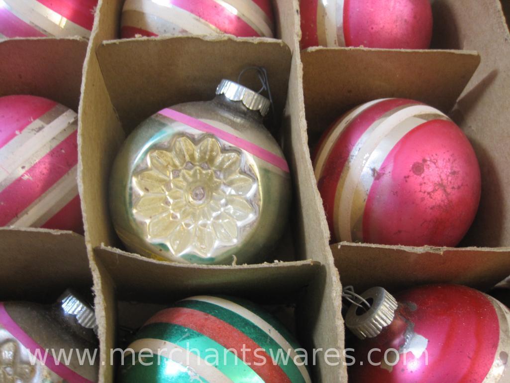 Shiny Brite Glass Christmas Ornaments, 6 oz
