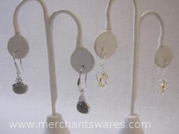 Two Pairs of Silver Earrings