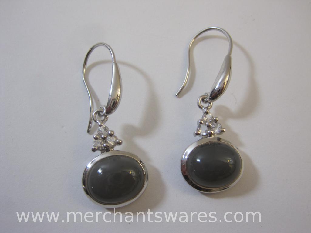 Two Pairs of Silver Earrings