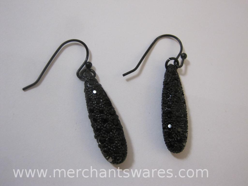 Two Pairs of Silver Earrings, Made in Thailand