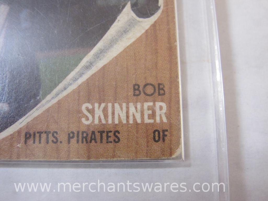 Three Vintage Baseball Cards including Ted Williams Card Company Babe Ruth, Bob Skinner Topps and