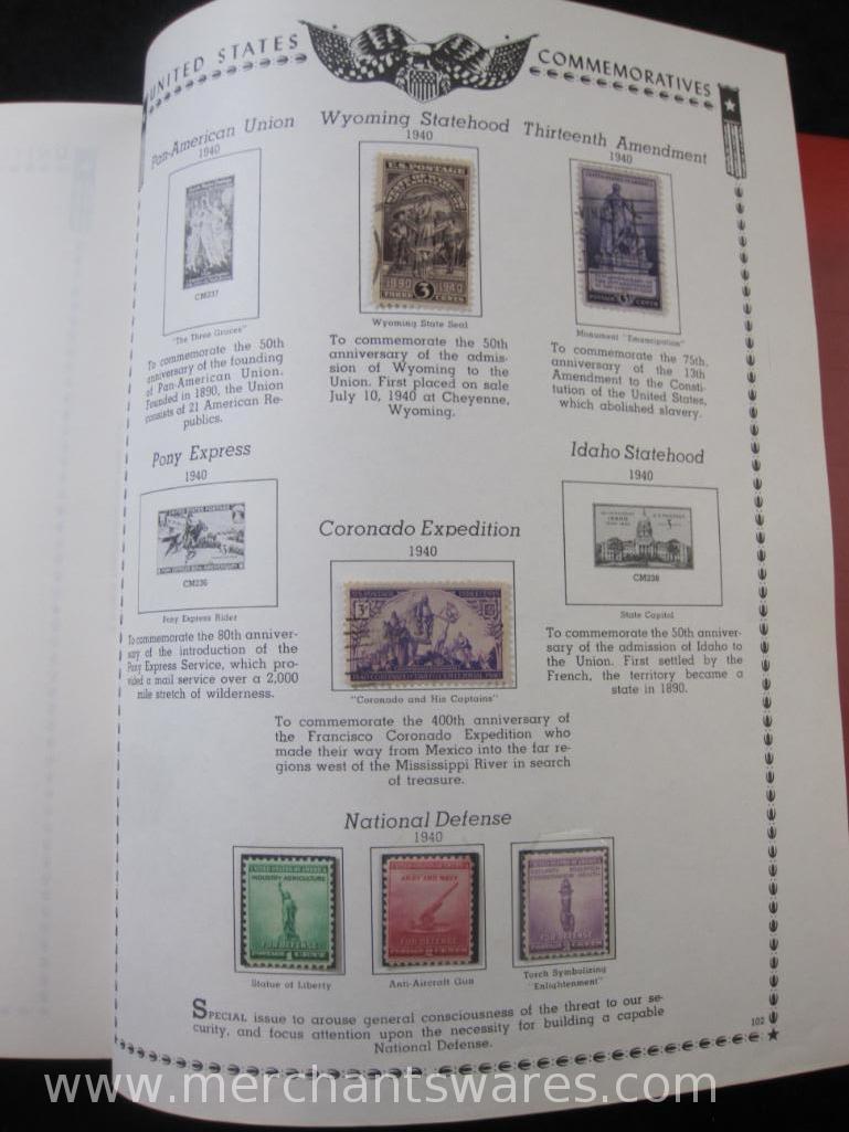 The All American Stamp Album, canceled and unused stamps, see pictures for a sampling of included