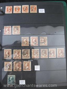 Binder of United Stamps Canceled Postal and Commemorative Stamps from 1847-1916, Scott #s 1-464, see