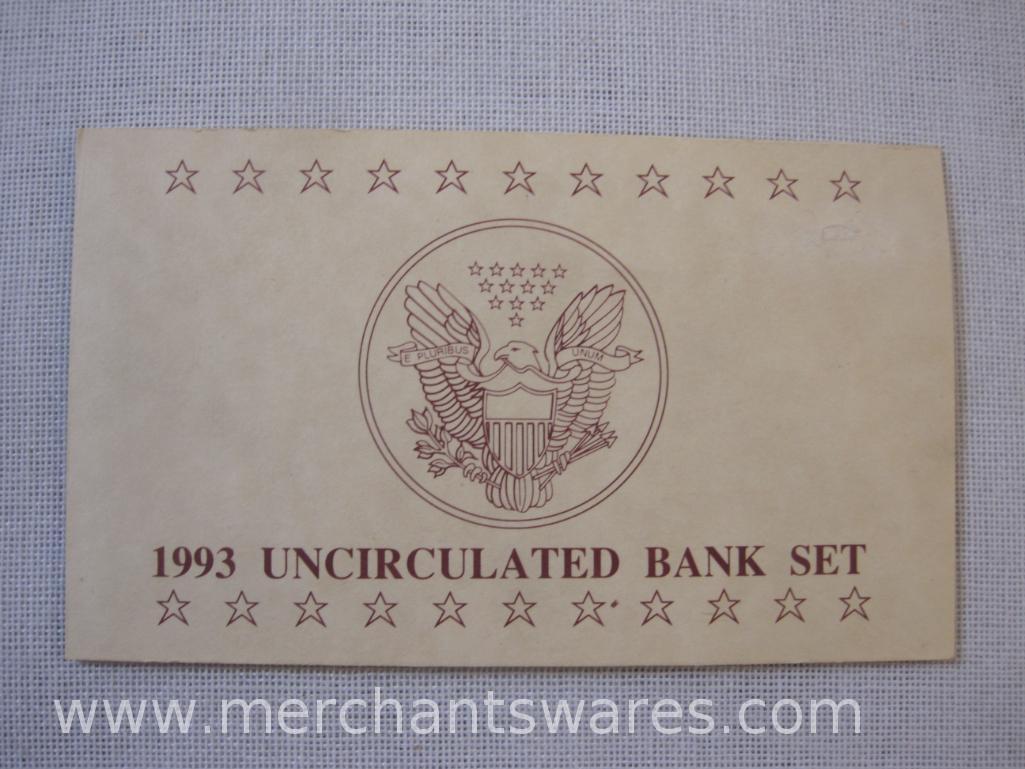 1993 Uncirculated Bank Set from Philadelphia Mint in Original Box with COA, 5 oz