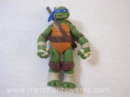 Four Leonardo Teenage Mutant Ninja Turtles Action Figures including 2012 Spyline Leonardo, 2015