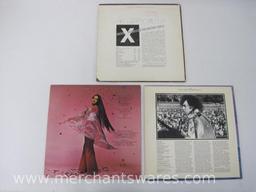 Three Vinyl Record Albums includes Crystal Gayle, Elvin Bishop and Art Jerry Miller, 1 lb 10 oz