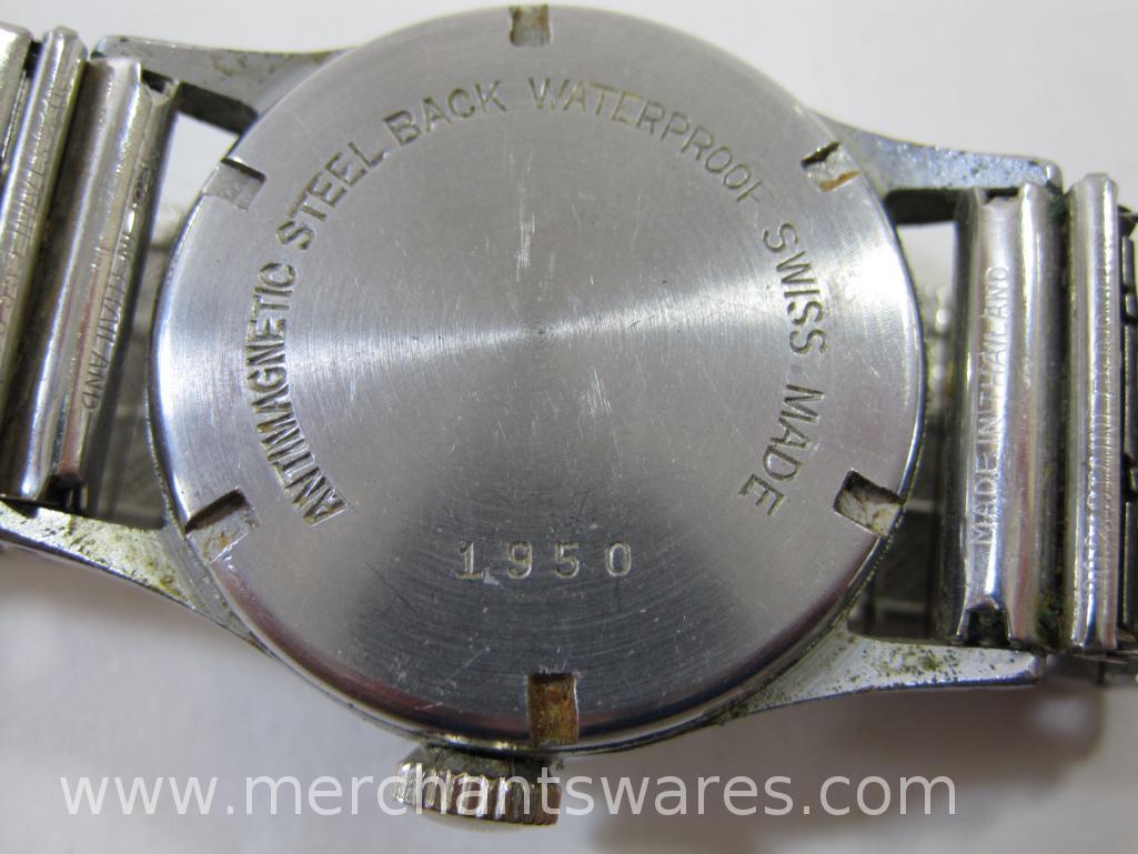 Seba 1950 Shock Resistant Wrist Watch, Swiss Made, 2 oz